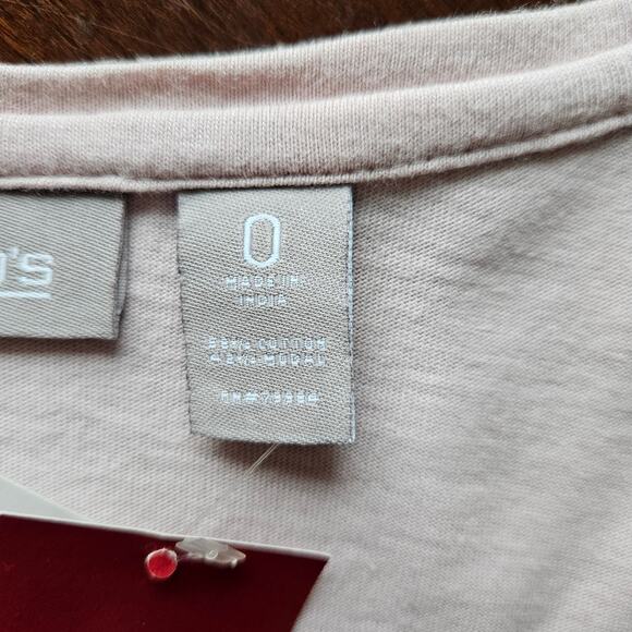 New Chico's Posh Pink Dazzling Rhinestone Scoopneck Long Sleeve Embellished Top - Picture 10 of 12